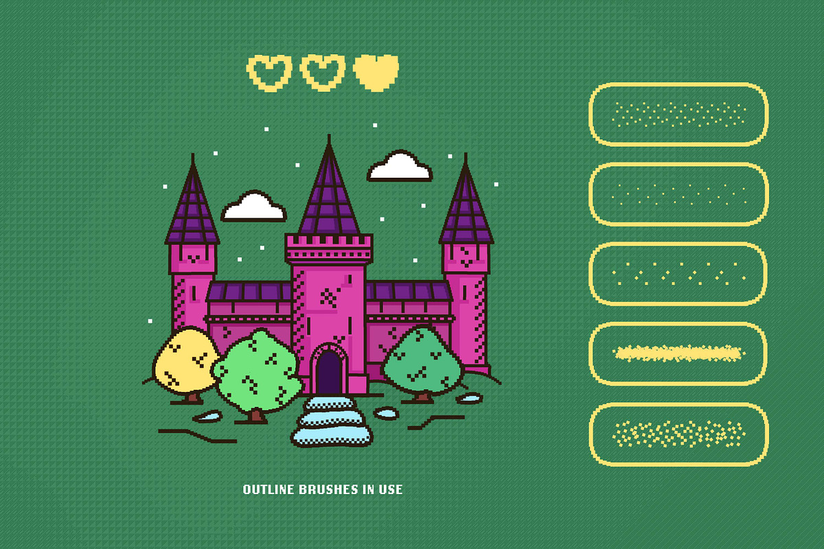 Multi App Pixel Mania Brushes, a Brush Add-On by brushapes.com (Photo 8 of 9)