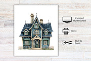 Watercolor Green Gingham Halloween, an Illustration by Canvas Craft (Thumbnail 8 of 8)
