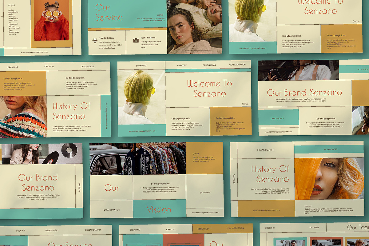 Senzano Fashion Google Slides Templa, a Presentation Template by nyilstudio (Photo 7 of 7)