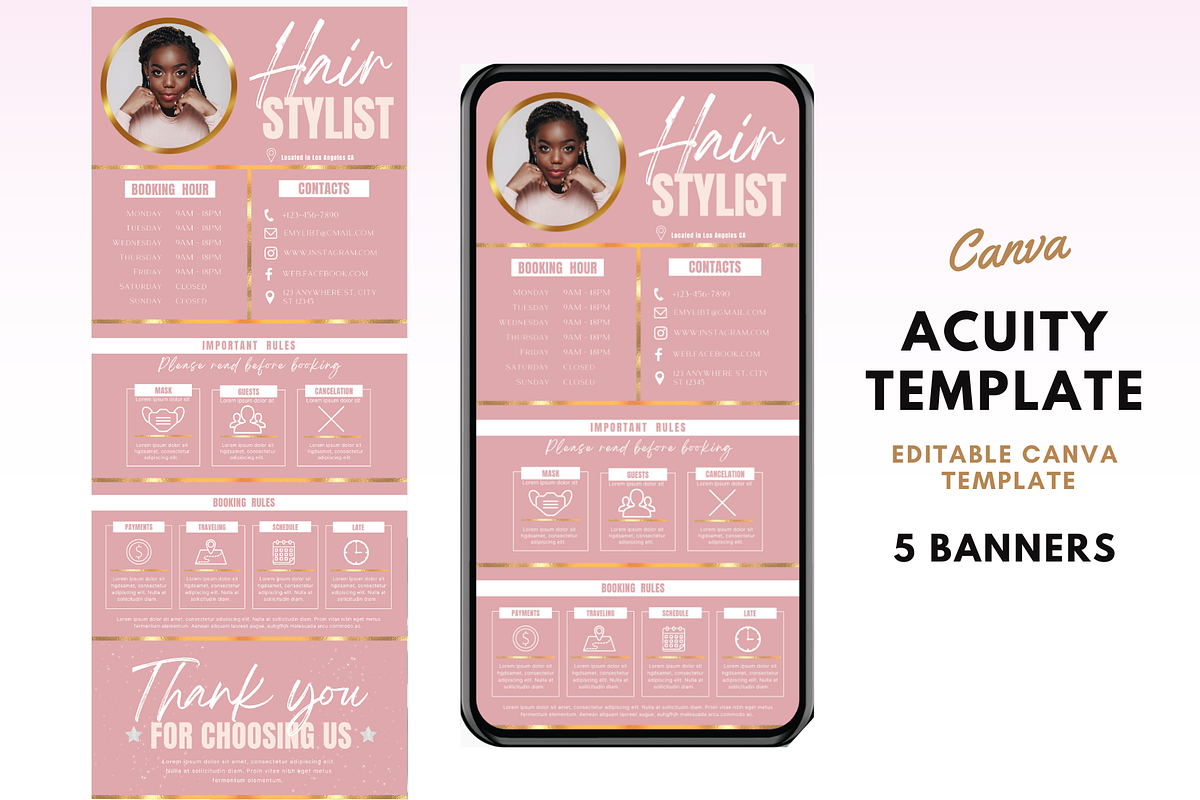 Acuity Scheduling Template, a Templates & Theme by TimCanvaTemplate (Photo 1 of 5)