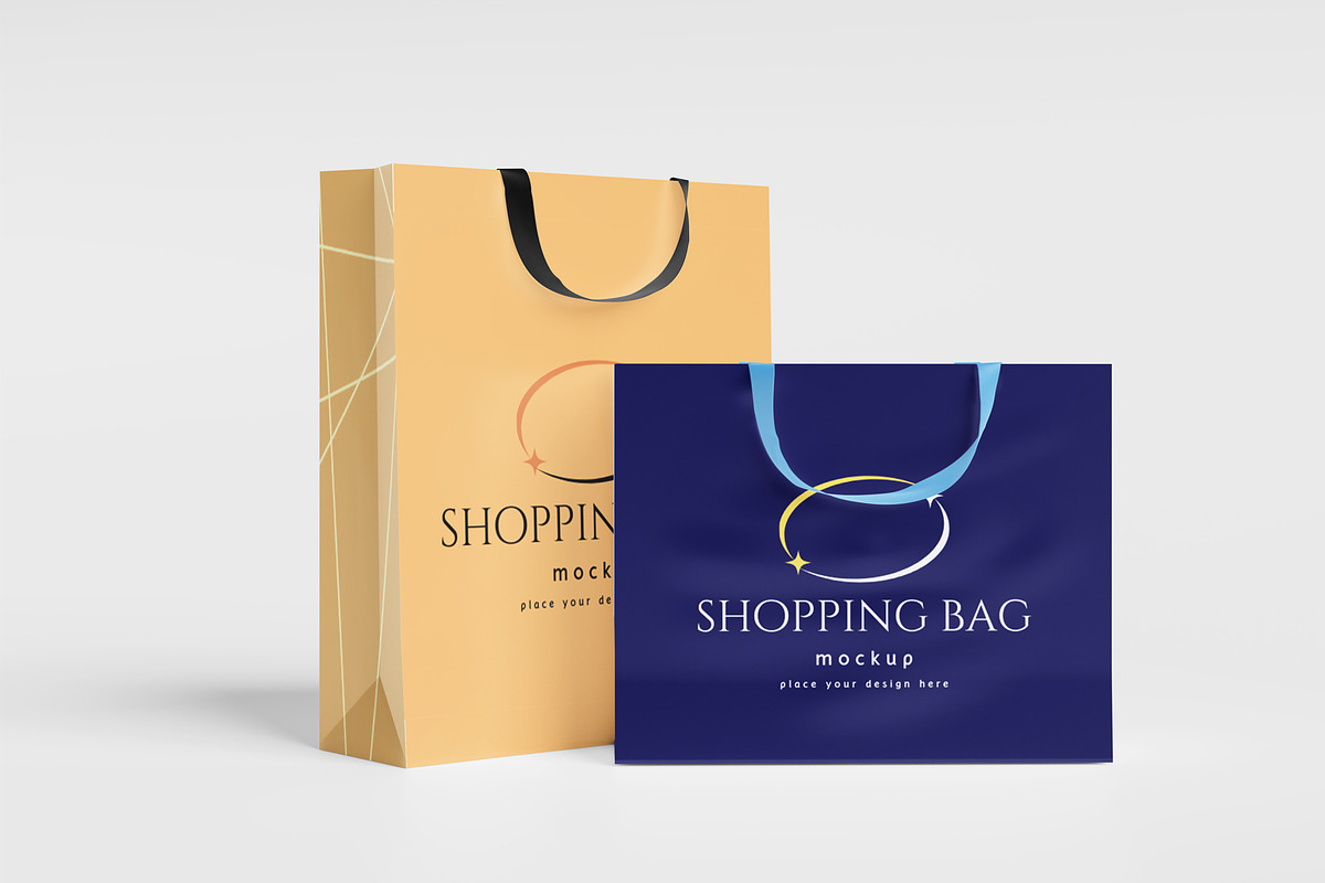 Shopping Bag Mockup Set, a Packaging Mockup by Custom.scene (Photo 6 of 13)