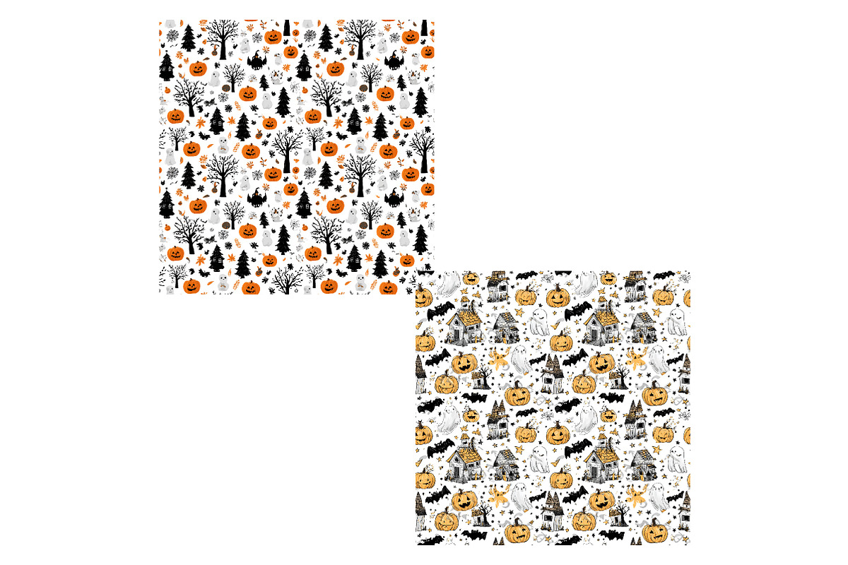 Halloween Christmas  Seamless Patten, an Illustration by Designking (Photo 4 of 4)