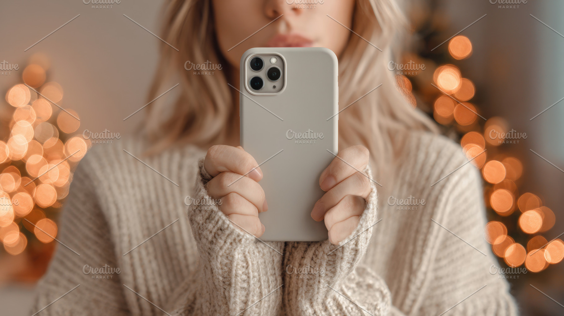 Holding a phone in a cozy setting, a Photo by Beautiful things