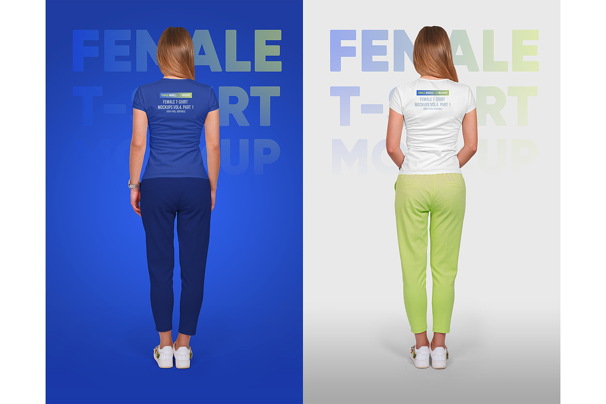 Female T-Shirt Mockups Vol 4 Part 2, a Shirt Mockup by Hi, Mock-Up! (Photo 9 of 10)