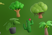 Treeby - Tree & Plant 3D Icon Set, an Object 3D Model by Illustraly Design (Thumbnail 2 of 8)