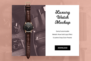 Luxury Watch Branding Mockup