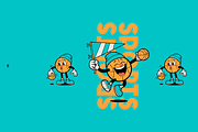 Sports Retro Mascot Creator Pack, a Sport Illustration by LEONFABRIPRO (Thumbnail 14 of 17)