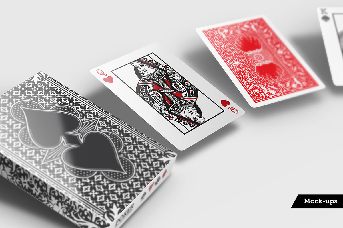 Poker Card Playing Mockups, a Print Template by Kongkow (Photo 1 of 10)