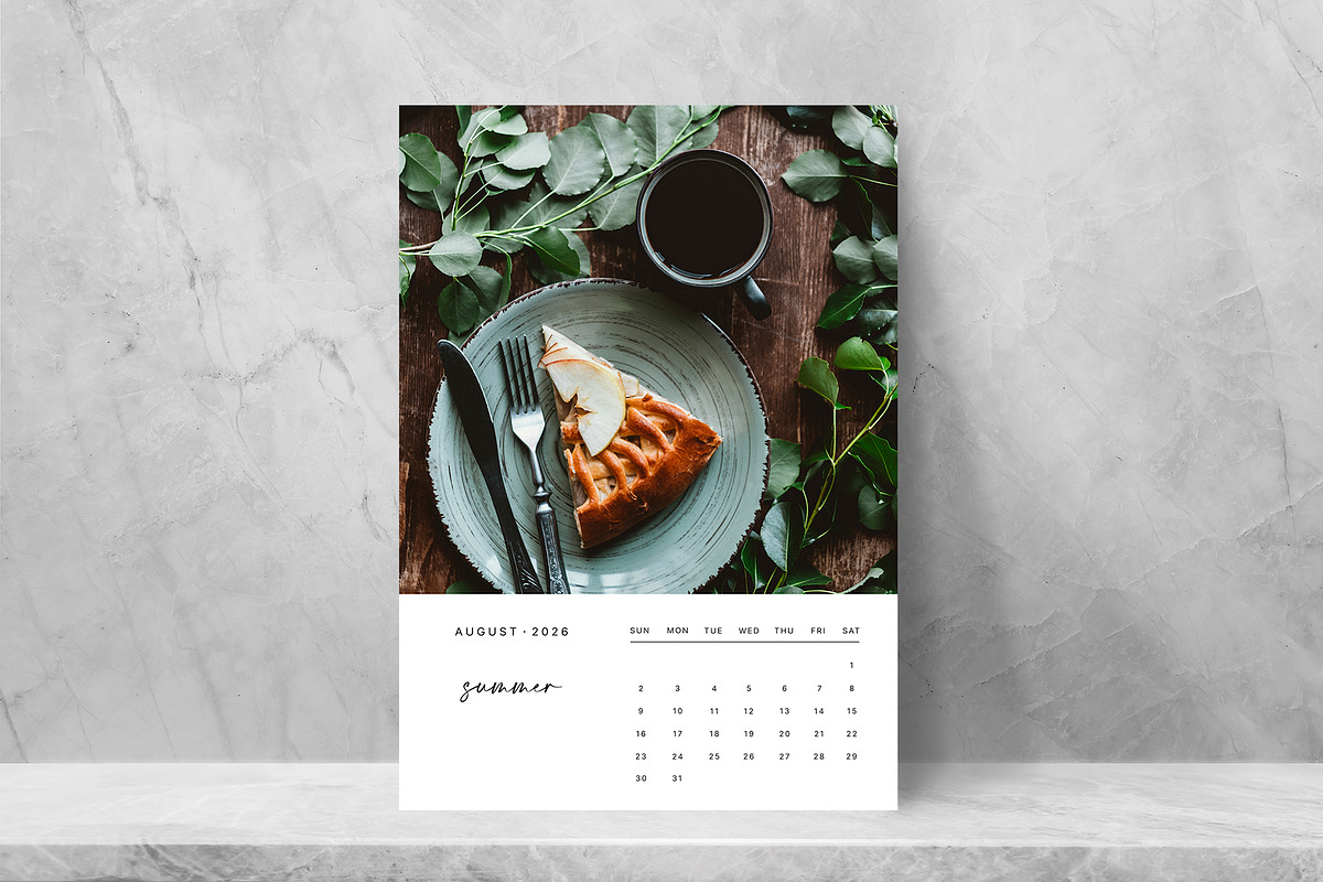 Minimalistic Calendar for 2026, a Stationery Template by Alice_Evans (Photo 3 of 5)