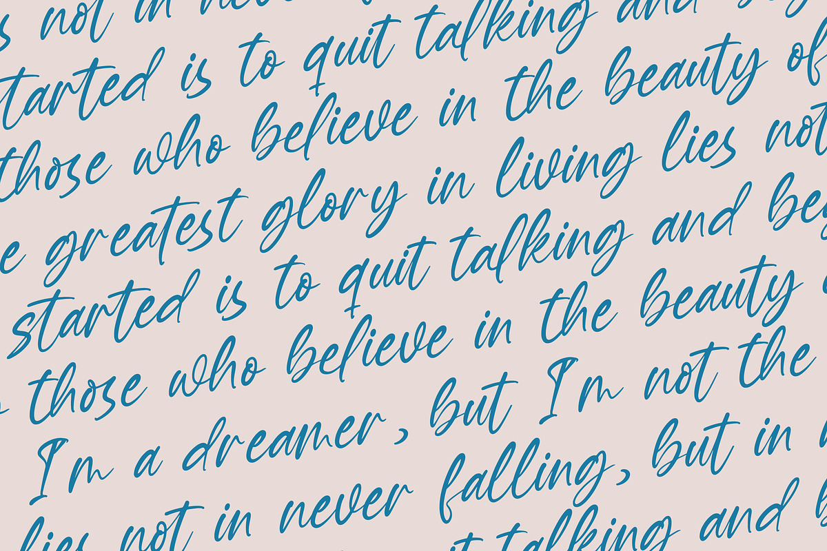 Baterty Spotteam Elegant Brush Font, a Script Font by Letterena Studios Script (Photo 17 of 20)
