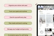 Winter arc - Notion template, an App Template by Iasan Design (Thumbnail 3 of 10)