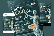 Law Firm and Legal Service Flyer Set, a Flyer Template by Annora Studio (Thumbnail 2 of 6)