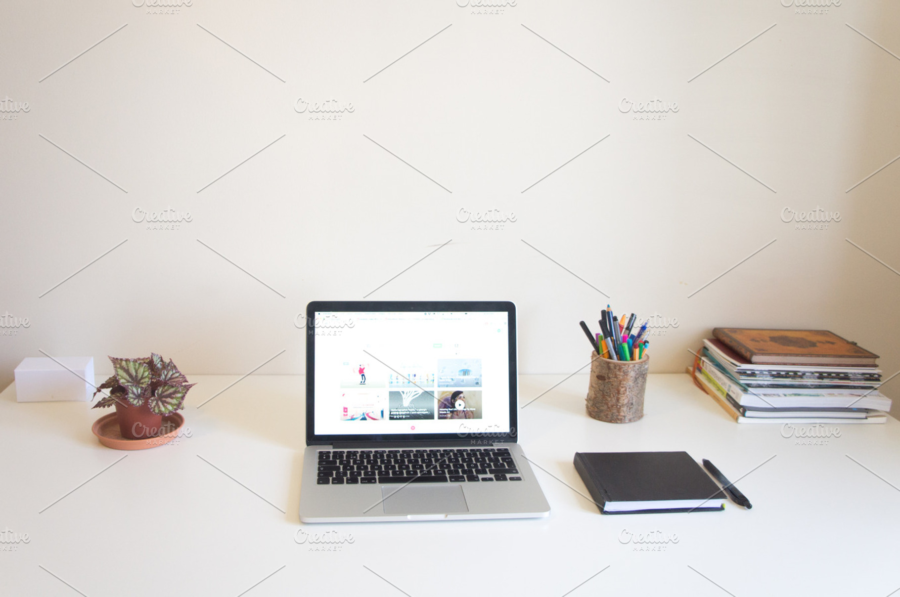 Desk seen from top, a Business Photo by LarisaDeac