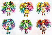 Quirky girl clipart girl png, an Illustration by RobertsArt (Thumbnail 6 of 7)