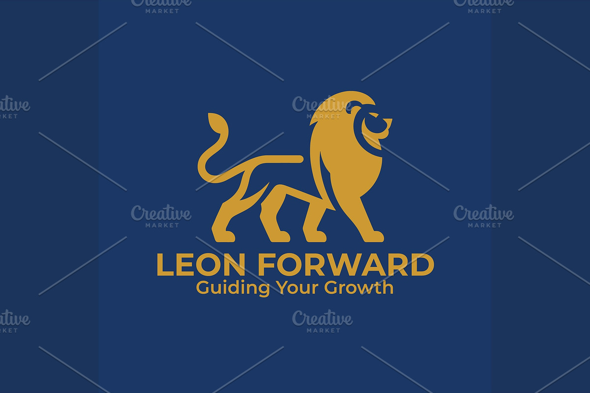 Regal Lion Leadership Minimal Logo, a Branding & Logo Template by Vectorium Studio (Photo 1 of 3)