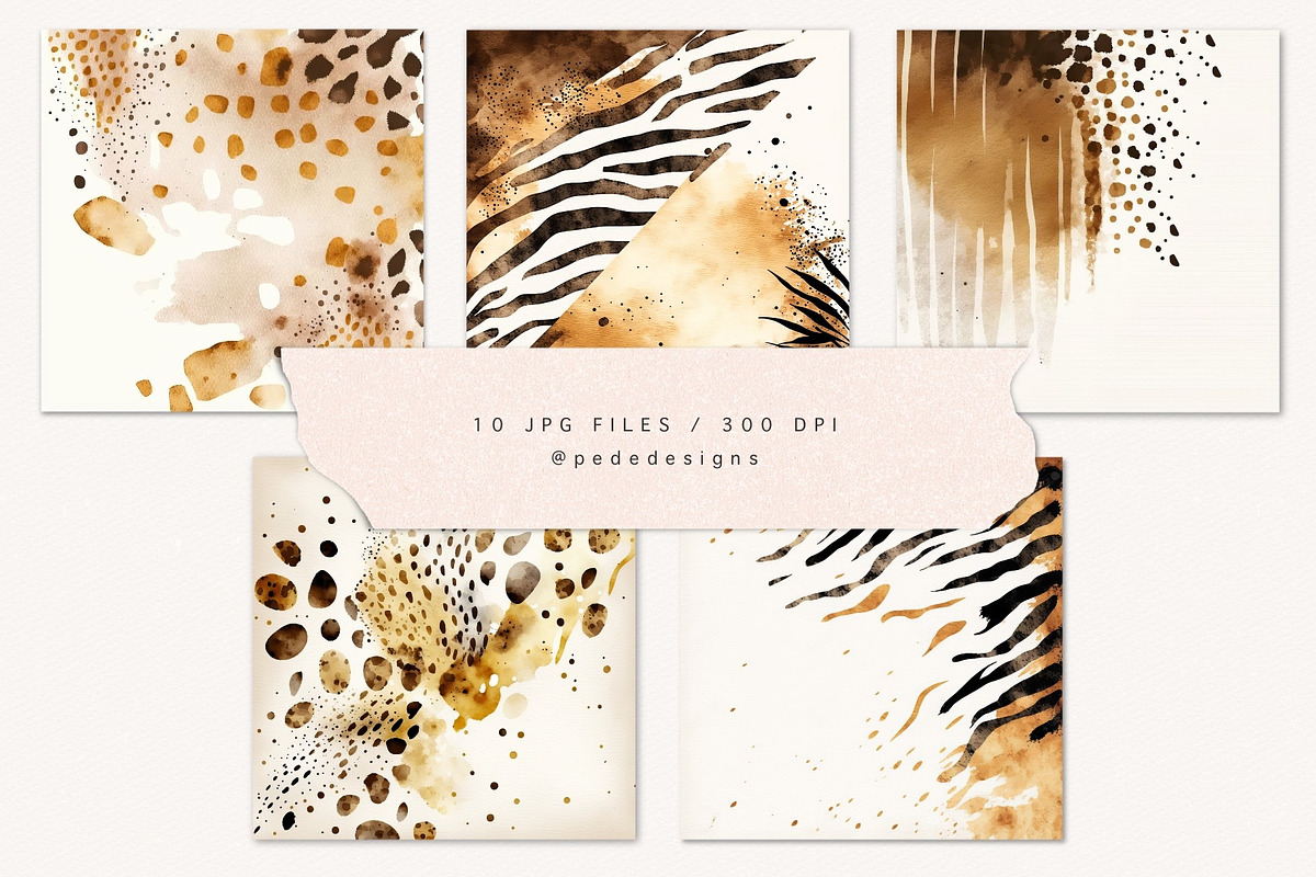 Abstract Safari Backgrounds, a Texture Graphic by PeDe Designs (Photo 3 of 9)