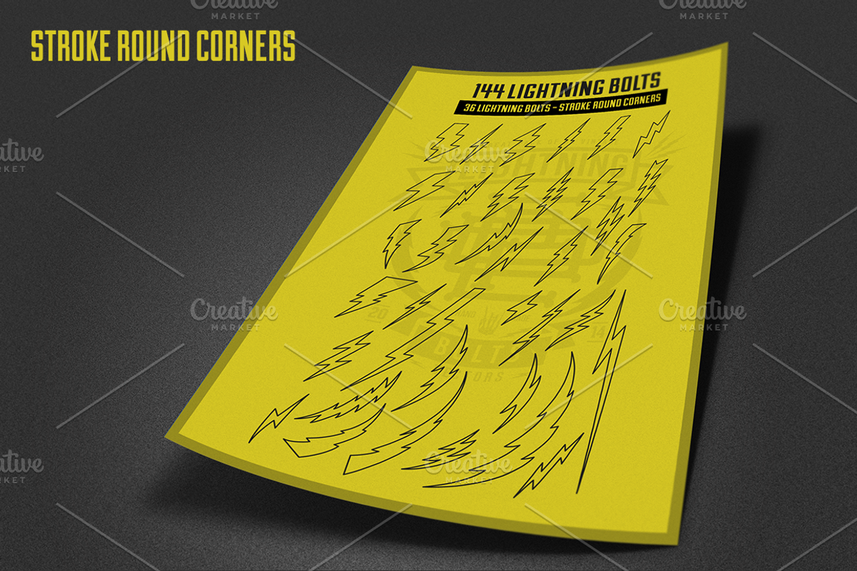 144 Vintage Lightning Bolts preview 4