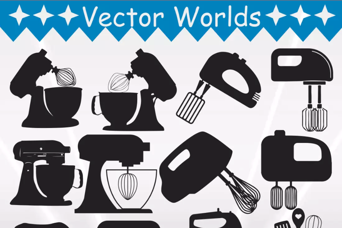 Kitchen Mixer Svg, Kitchen,Mixer Svg, an Object Graphic by VectorWorlds (Photo 3 of 3)