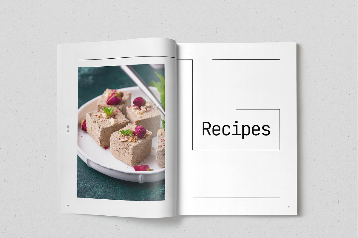 Healthy Desserts Recipe Book, a Magazine Template by SonaGeciova (Photo 10 of 19)