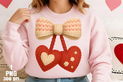 Crochet Valentine Cherry PNG, an Illustration by Daily.Designs (Thumbnail 5 of 5)