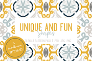 Mustard & Navy Patterns, a Pattern Graphic by TheLegacyBrandingCo (Thumbnail 3 of 10)