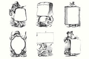 Electrotype Character Banners, an Animal Illustration by Blue Line Design (Thumbnail 2 of 6)