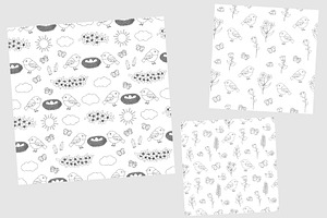 Spring Graphics Pattern. Spring SVG