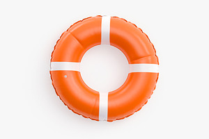 Swim Ring Orange 3D Model