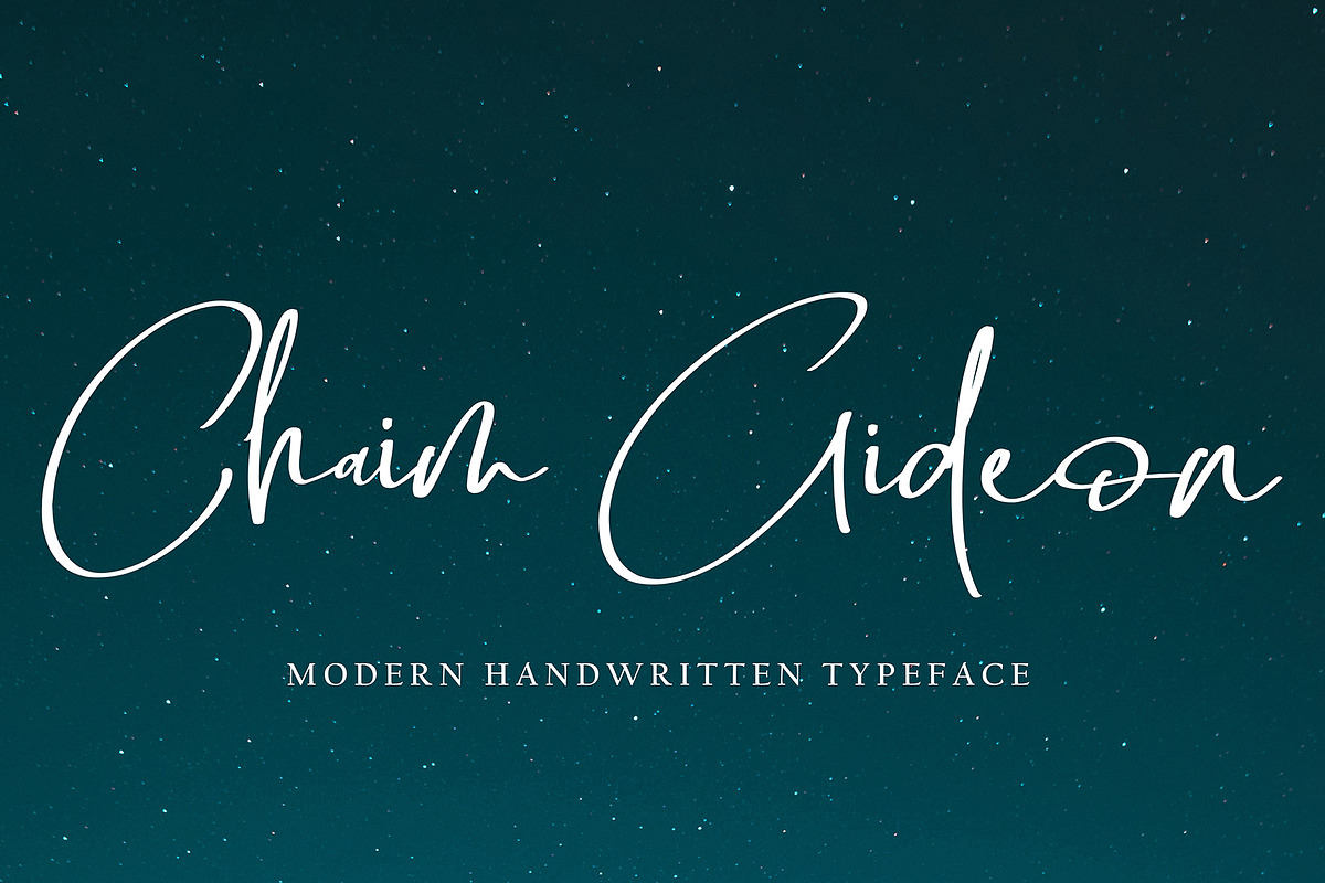 Chaim Gideon, a Handwritten Font by HaKi Studio (Photo 1 of 5)