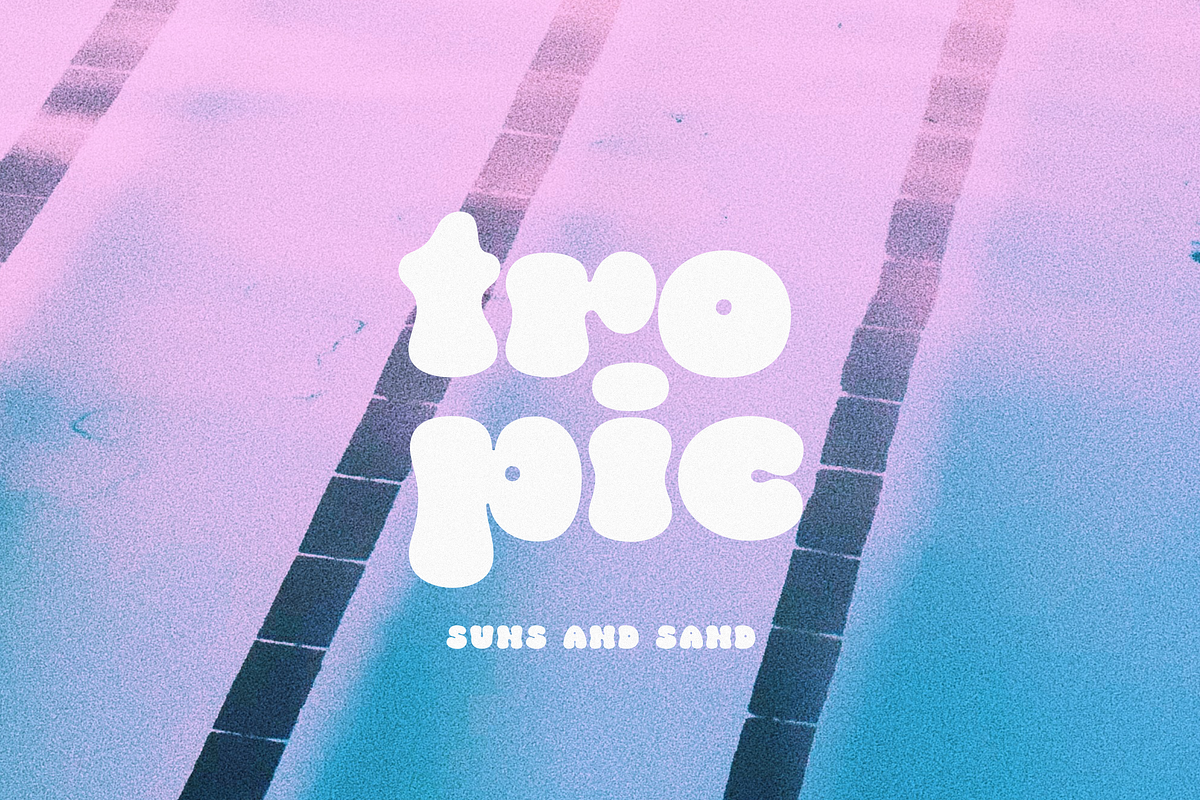 Gush - Tropic Font, a Sans Serif Font by Sans & Sons (Photo 2 of 10)
