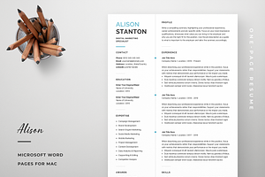 Resume Template Alison