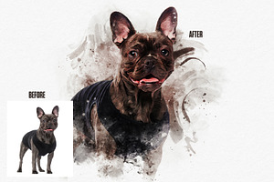 Pet Watercolor Art Photoshop Effect