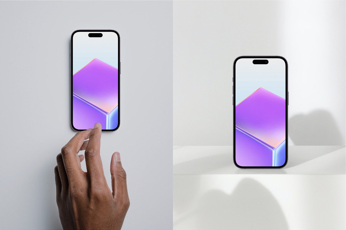 iPhone 14 pro mockup real life, a Templates & Theme by Willam's House (Photo 3 of 4)