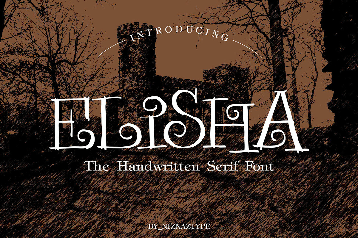 Elisha - A Serif Handwritting Font, a Handwritten Font by nIznaztype (Photo 1 of 2)