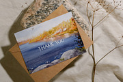 Autumn Watercolor Landscapes, a Seasonal Illustration by NataliArkushArt (Thumbnail 14 of 14)