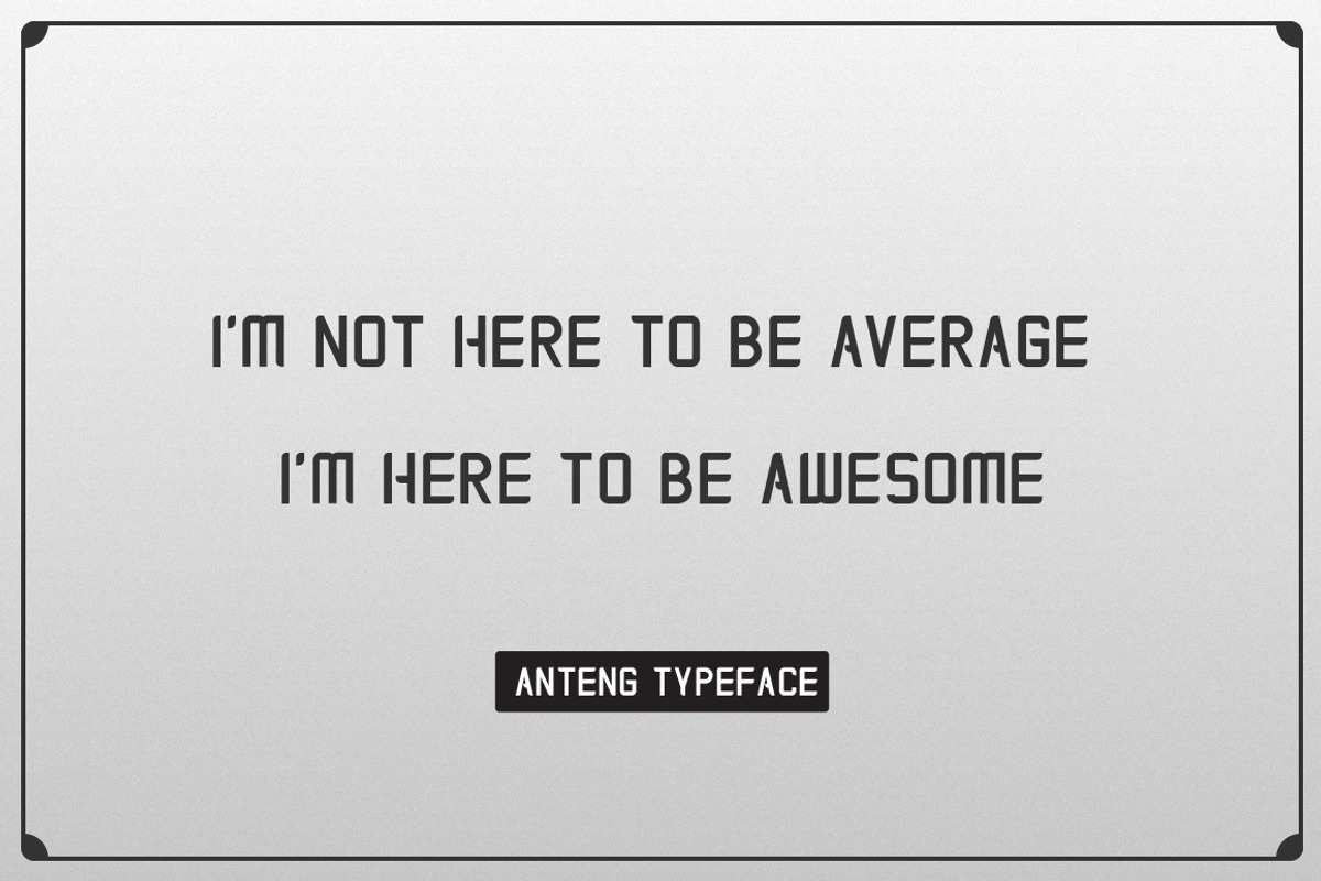 Anteng | Dual Width Font preview 8