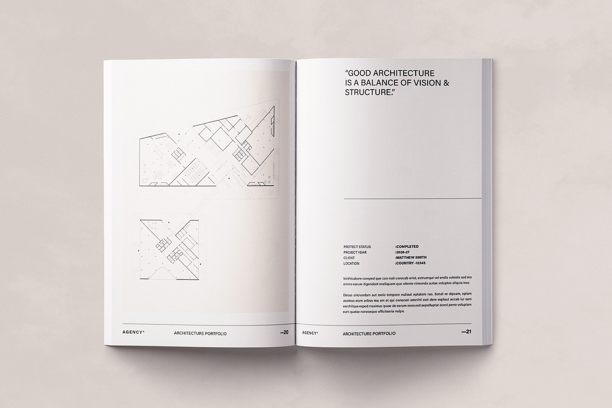 Architecture Portfolio Template, a Brochure Template by ArtisanaAura (Photo 9 of 21)