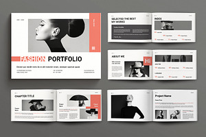 Design Portfolio Layout Landscape, a Magazine Template by Seeing-art