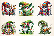 Funny Spring Gnome Clipart, an Illustration by DreamArtGraphic (Thumbnail 2 of 5)