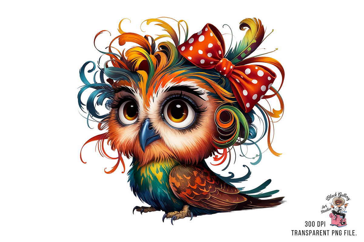 Quirky Parrot PNG Clipart Bundle, a Graphic by Clipart Bloom (Photo 2 of 15)