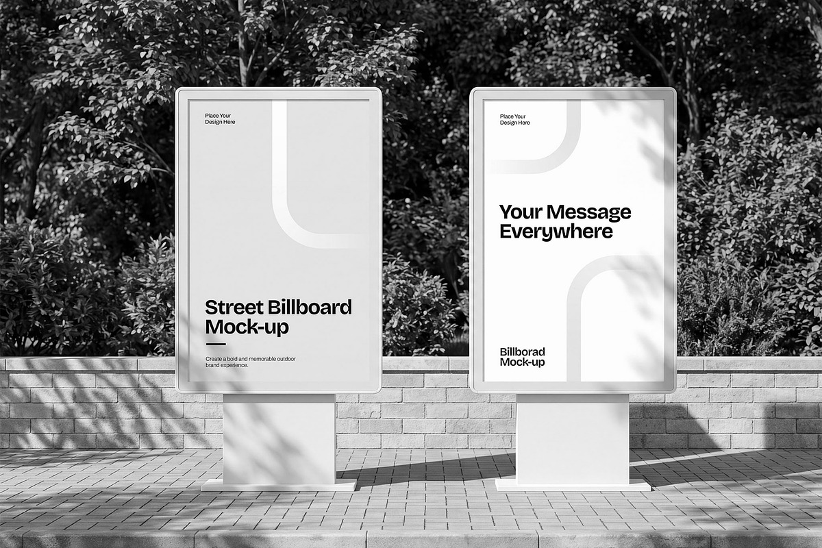 Street Billboard Mockup, an Advertising Mockup by graphypix (Photo 4 of 4)