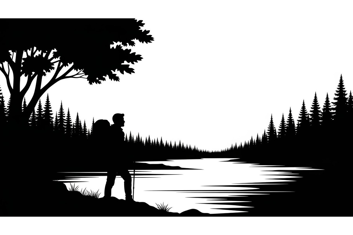 Nature Landscape Silhouette Vector B, an Illustration by Designer_Momina (Photo 42 of 51)