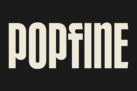 POPFINE, a Font by A.Budianto