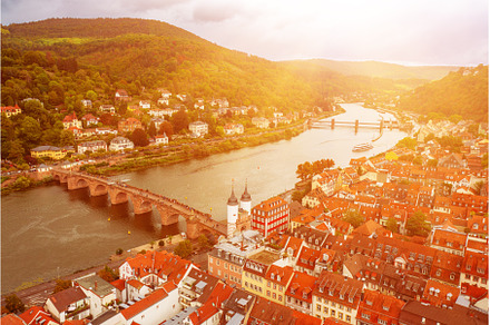 Aerial View of Heidelberg, travel