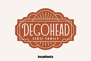 DECOHEAD Serif Elegant Art Deco Font, a Font by Headfonts (Thumbnail 1 of 10)
