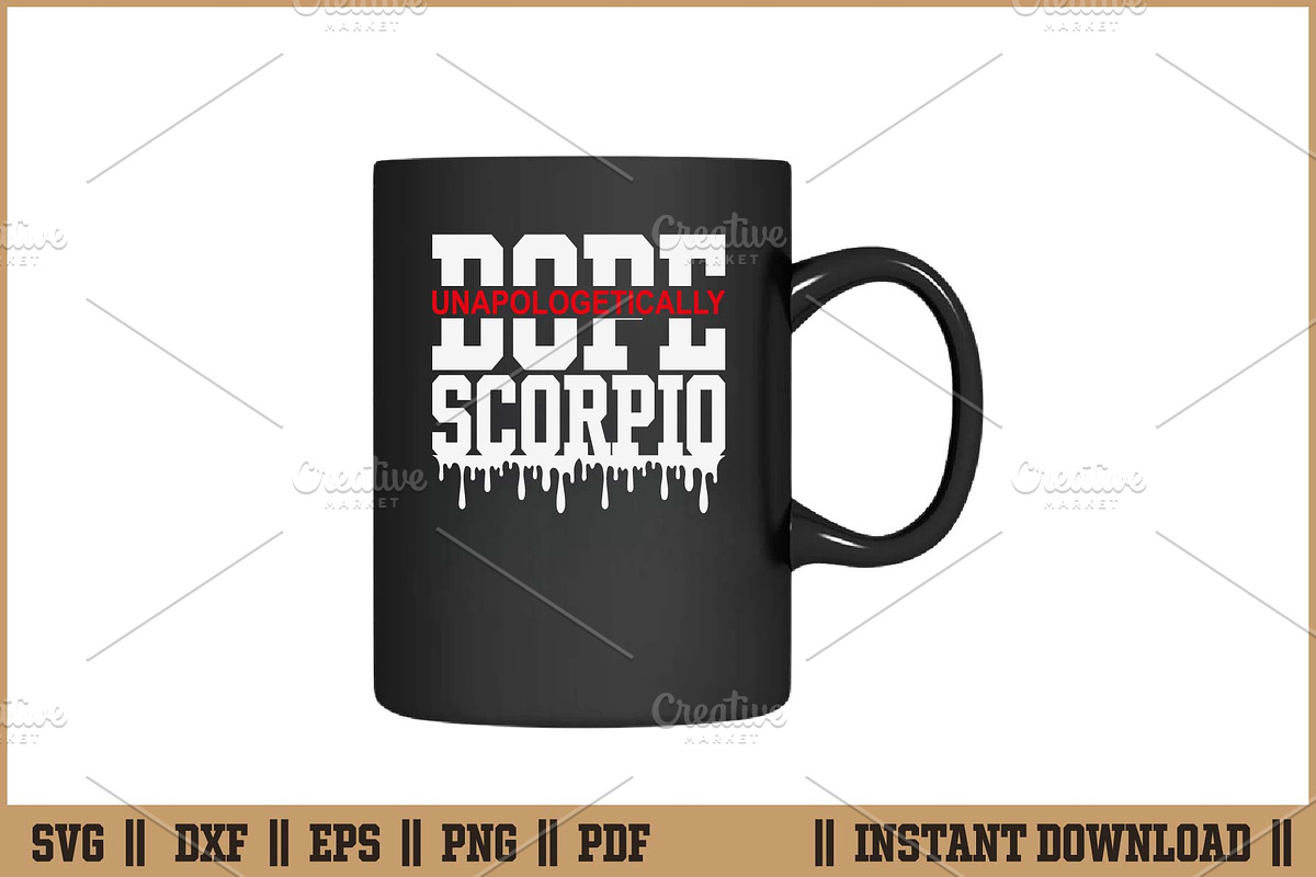 Dope Queen King Scorpio Zodiac SVG, a Healthcare Illustration by Handy Arts Studio (Photo 3 of 3)