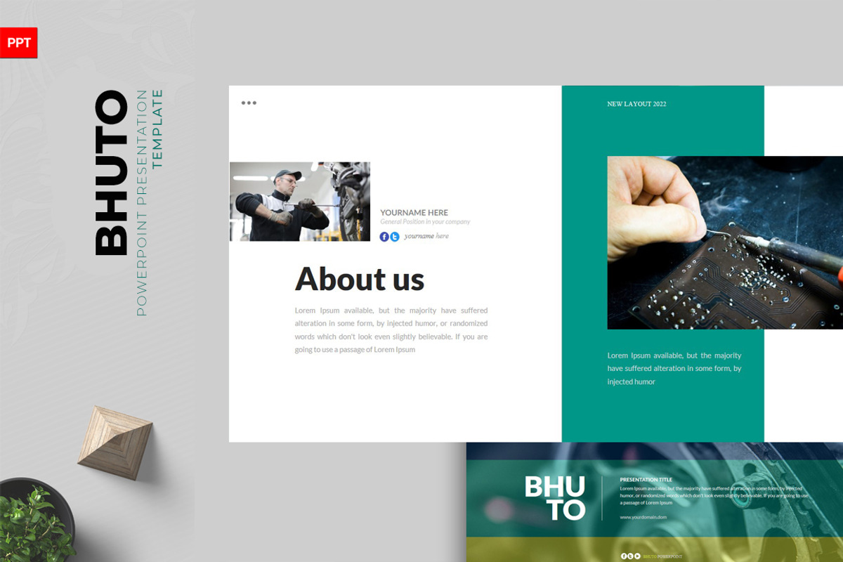 Bhuto Powerpoint Template, a Presentation Template by Dedijuniadi (Photo 2 of 5)