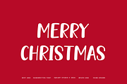 Montrend Christmas Font, a Handwritten Font by Iqsiart Studio (Thumbnail 2 of 6)