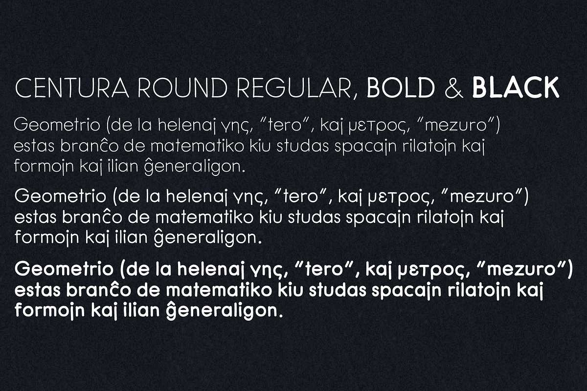 Centura Round - 3 fonts, a Font by Leitmotif (Photo 3 of 4)