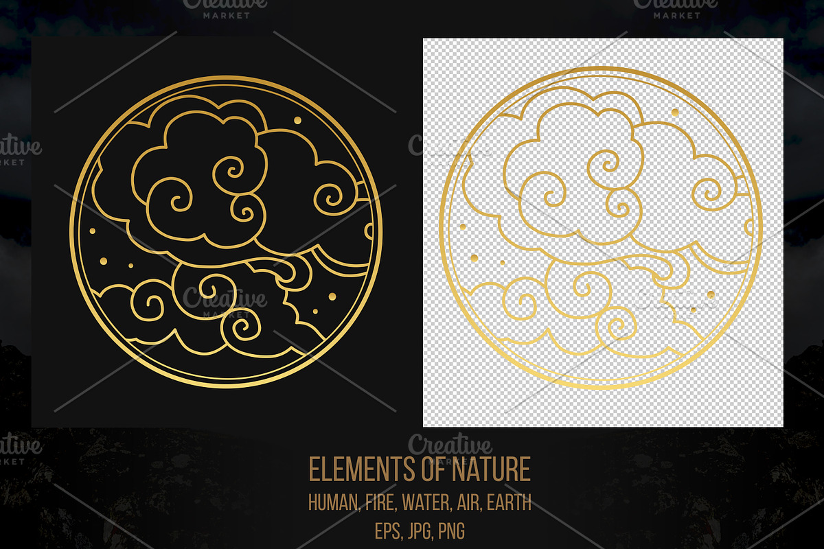 Elements of Nature. Vector art, a Person Illustration by Nadia Murash (Photo 5 of 6)